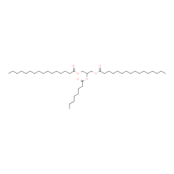 1,3-Dipalmitoyl-2-Octanoyl Glycerol Structure