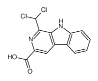 1-(dichloromethyl)-9H-β-carboline-3-carboxylic acid结构式