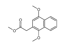 methyl 1,4-dimethoxynaphthalene-2-acetate结构式