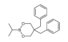 5,5-dibenzyl-2-propan-2-yl-1,3,2-dioxaborinane Structure