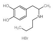 1,2-Benzenediol,4-[2-(butylamino)propyl]-, hydrobromide (1:1)结构式