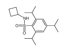 N-cyclobutyl-2,4,6-tri(propan-2-yl)benzenesulfonamide结构式