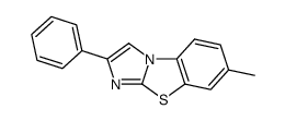 2-phenyl-6-methylimidazo[2,1-b]benzothiazole结构式