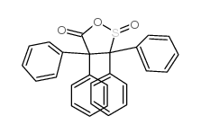 3,3,4,4-Tetraphenyl-1,2-oxathiolan-5-one 2-oxide structure