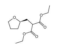 ethyl (2'R)-2-carboethoxy-3-(tetrahydro-2'-furyl)propanoate结构式