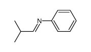 (E)-2-methyl-N-phenylpropan-1-imine Structure