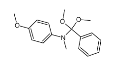 N-(dimethoxy(phenyl)methyl)-4-methoxy-N-methylaniline结构式