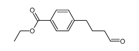 ethyl 4-(3-formylpropyl)benzoate结构式