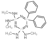 1,3,5,2,4,6-Triazatriphosphorine,2,2,4,4,6,6-hexahydro-2,2,4,4-tetrakis(methylamino)-6,6-diphenyl- (6CI,7CI,8CI) Structure