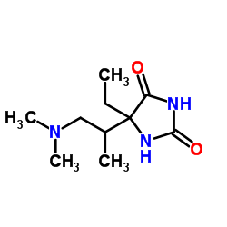 Hydantoin, 5-(2-dimethylamino-1-methylethyl)-5-ethyl- (5CI) Structure