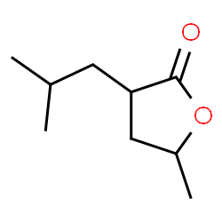 Dihydro-5-methyl-3-(2-methylpropyl)-2(3H)-furanone Structure