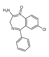 7-chloro-1-oxy-5-phenyl-3H-benzo[e][1,4]diazepin-2-ylamine Structure