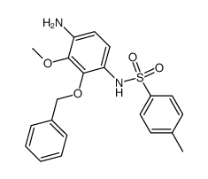 2-benzyloxy-3-methoxy-N1-(p-toluenesulfonyl)benzene-1,4-diamine结构式