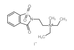 diethyl-methyl-[2-(7,9,9-trioxo-9$l^{6}-thia-8-azabicyclo[4.3.0]nona-1,3,5-trien-8-yl)ethyl]azanium结构式