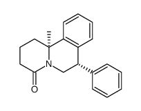 1,6,7,11b-tetrahydro-11bα-methyl-7α-phenyl-2H-benzoquinolizin-4(3H)-one结构式