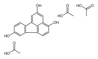 acetic acid,fluoranthene-2,4,8-triol Structure