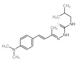 1-[[(E)-4-(4-dimethylaminophenyl)but-3-en-2-ylidene]amino]-3-(2-methylpropyl)thiourea picture