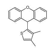 3,4-Dimethyl-2-(9'-xanthenyl)thiophen Structure