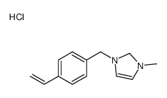 1-[(4-ethenylphenyl)methyl]-3-methyl-1,2-dihydroimidazol-1-ium,chloride Structure