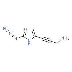 2-Propyn-1-amine,3-(2-azido-1H-imidazol-4-yl)- (9CI)结构式