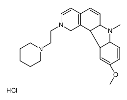 10-methoxy-7-methyl-2-(2-piperidin-1-ylethyl)-1,6a,7,7a,11a,11b-hexahydropyrido[4,3-c]carbazol-7-ium,chloride结构式