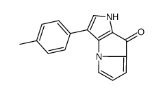 3-(4-methylphenyl)-1H-pyrrolo[2,3-b]pyrrolizin-8-one结构式
