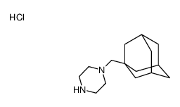 1-(1-ADAMANTYLMETHYL)PIPERAZIN-4-IUM CHLORIDE结构式