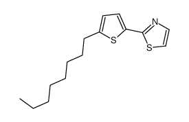 2-(5-octylthiophen-2-yl)-1,3-thiazole结构式