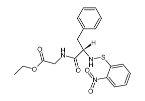 N-[2-Nitro-benzolsulfenyl]-L-Phe-Gly-OEt Structure