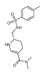 (S)-N,N-dimethyl-6-(((4-methylphenyl)sulfonamido)methyl)-1,4,5,6-tetrahydropyridine-3-carboxamide Structure