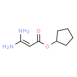 2-Propenoicacid,3,3-diamino-,cyclopentylester(9CI) structure