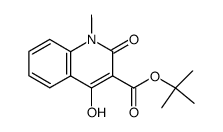 3-Quinolinecarboxylic acid, 1,2-dihydro-4-hydroxy-1-Methyl-2-oxo-, 1,1-dimethylethyl ester Structure