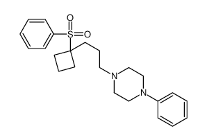 1-[3-[1-(benzenesulfonyl)cyclobutyl]propyl]-4-phenylpiperazine Structure