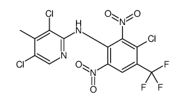 2-Pyridinamine, 3,5-dichloro-N-(3-chloro-2,6-dinitro-4-(trifluoromethy l)phenyl)-4-methyl- picture