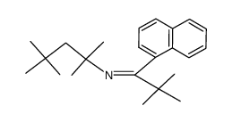 2-((2,2-dimethyl-1-(1-naphthyl)propylidene)amino)-2,4,4-trimethylpentane Structure