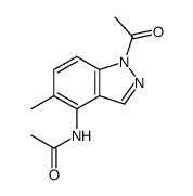 N-(1-acetyl-5-methyl-1H-indazol-4-yl)acetamide Structure