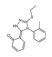 2-(5-(Ethylthio)-4-(2-methylphenyl)-4H-1,2,4-triazol-3-yl)phenol structure