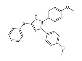 4,5-Bis(4-methoxyphenyl)-2-(phenylthio)-imidazol Structure