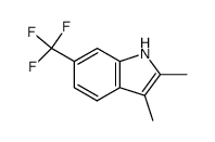 2,3-dimethyl-6-trifluoromethyl-1H-indole结构式