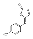 5-(4-hydroxyphenyl)iminofuran-2-one Structure