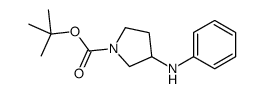 3-(苯基氨基)吡咯烷-1-羧酸叔丁酯结构式