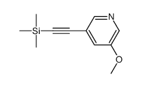 2-(5-methoxypyridin-3-yl)ethynyl-trimethylsilane Structure