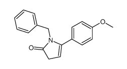 1-benzyl-5-(4-methoxyphenyl)-3H-pyrrol-2-one结构式