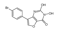 7-(4-bromophenyl)-3-hydroxy-1H-furo[3,2-d]pyrimidine-2,4-dione Structure