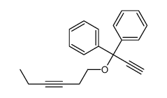 (1-hex-3-ynoxy-1-phenylprop-2-ynyl)benzene Structure