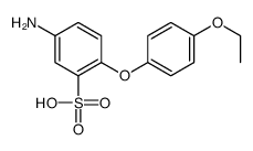 5-amino-2-(4-ethoxyphenoxy)benzenesulfonic acid结构式