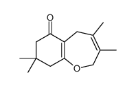 3,4,8,8-tetramethyl-2,5,7,9-tetrahydro-1-benzoxepin-6-one Structure