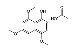 acetic acid,4,6,8-trimethoxynaphthalen-1-ol结构式