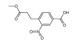 4-(2-methoxycarbonylethyl)-3-nitrobenzoic acid结构式