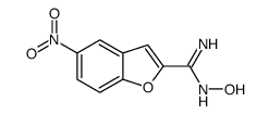 N'-hydroxy-5-nitro-1-benzofuran-2-carboximidamide结构式